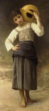 Jeune fille allant a la fontaine Realism William Adolphe Bouguereau Oil Paintings